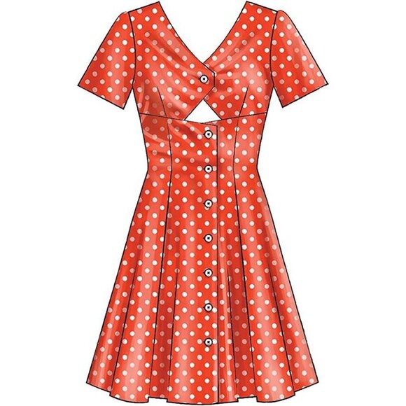 McCall's Sewing Pattern M7949 / R10234 Dress Misses Size 6-14 - Picture 5 of 6